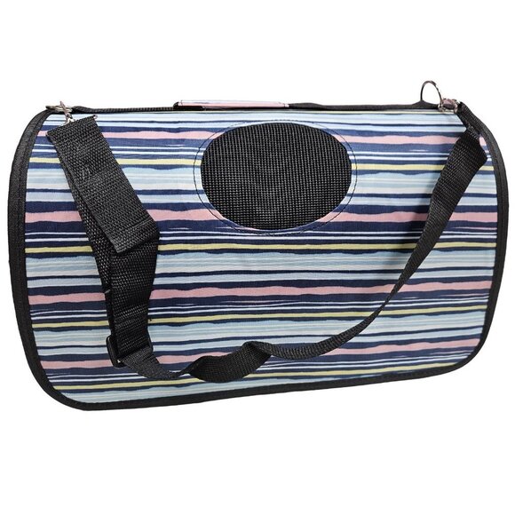 Pet Carrier for Cat, Dog or Other Pets, Stripe Print - Picture 3 of 7